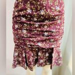 Veronica Beard  Silk Taras Merlot Multi Floral Mini Skirt 8 Photo 10