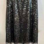 Dave and Johnny by Laura Ryner Dress Black Sequin Skirt Exposed Back Sz 11/12 EUC Photo 4