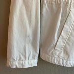 Liz Claiborne Women's Light Jacket Cinch Waist Pockets Safari White Size L Photo 5