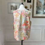 NWT Go Silk GoSilk 100% Washable Silk Sleeveless Top $328 L Orange Size XL Photo 4