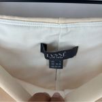 Lysse Cream & Black Color Block Stretch High Rise Cropped Leggings Size L Photo 2