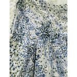 Poupette St. Barth  White Blue Green Tassel Tiered Mini Skirt Photo 5