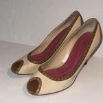 Kate Spade Preppy Peep Toe Old Money Luxury Designer Classic Pumps Size 7.5M Photo 12