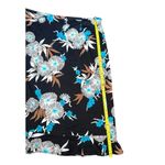 Requirements  petite medium mid length black skirt bright blue floral pattern​ Photo 2