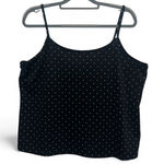 Lane Bryant  Black Polka Dot Cami Adjustable Strap Women’s Plus Size 18/20 Photo 0