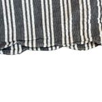 Club Monaco  Medium Gray White Stripe Seersucker Scallop Hem Flat Front Shorts Photo 3