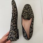 J.Crew women’s metallic leopard smoking slippers loafers shoes size 10 Photo 3