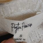 Peyton Primrose Size Small S Light Cheetah Print Neutral Fuzzy Sweater Long White Photo 5