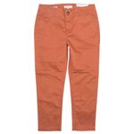 Loft NWT Monroe Slim Chino Pants Size 6 Burnt Orange Ankle Length Cotton Stretch Photo 1