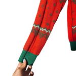 Well Worn Red Multi-Color Bright Holiday Ugly Christmas Knit Sweater Women Sz S Photo 5