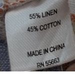 For Cynthia For‎ Cynthia Women PXL Multicolor Stripe Button Down Sleeveless Top Linen Cotton Photo 6