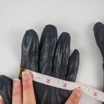 Grandoe Vintage Soft Black Vegan Leather Gloves Medium 7 Photo 8
