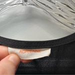 Adrienne Black V Neck Short Cap Sleeve Blouse L Photo 1