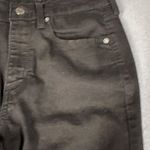 Levi's  Womens 8 Black Classic Straight Mid Rise Denim Jeans Flat Front Pockets Photo 6