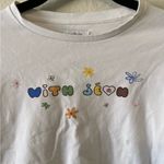 With Jean  Baby Tee Urban Outfitters Size XXS y2k 90s Crop Top Back To School Photo 2