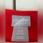 Chico's Chico’s Beautiful orange/Red mini dress Sz 0.5/M Photo 2