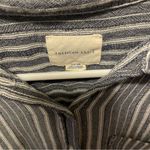 American Eagle Women’s  Outfitters Navy Striped Tie Front Shirt Photo 2