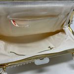 Vintage La Regale White Plastic Pearl Beaded Handbag Purse 60s Regency MCM Photo 9