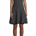 Rebecca Taylor Womens Dress Size 8 Black Sparkle Stretch Tweed Sleeveless $495 Photo 0