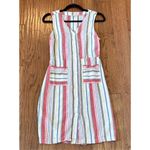 Old Navy  striped linen blend pocket front dress small Photo 9