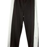THE GREAT. Dark brown and White Track Pants size 3 (L) Black Photo 0