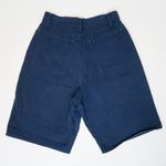 Vintage 80s Paris Sports Club Navy Blue High Waisted Denim Shorts Size 25 Photo 3