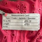 Torrid  Womens Blouse Size 4X Pink Eyelet Short‎ Sleeve Empire Waist Milkmaid Top Photo 8