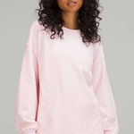 Lululemon  Perfectly Oversized Crew W3DUTS strawberry milkshake light pink size 6 Photo 0