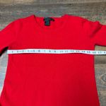 Preswick & Moore  100% Cashmere Red Crew Neck Sweater Womens Small Soft Casual Photo 2
