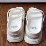 Gianni Bini  GB White Landslide Clear Banded Platform Sandals Size 8M Photo 3