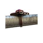 Vintage Cocktail Ring Pink Glass Rhinestones Aurora Borealis Adjustable 6.75 Photo 1