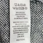 Cynthia Rowley Leopard Print Mock Neck Sweater White Silver Small Cropped Photo 9