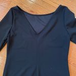 NWT Marina Women’s Dress – Size 4 – Black Sheath w/ Ruffle Cuff Sleeves & V Photo 2