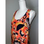 J.Crew 100% Silk  Floral Short Dress Blue Orange Women’s 6 Photo 2