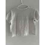 Tommy Hilfiger Top Womens Medium White Baby Tee Logo Retro Vintage Y2K Preppy Photo 1