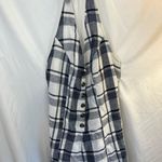 American Eagle Outfitters Navy and White Plaid Romper Size 6 Photo 4