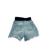 Time And Tru Women's L (12-14) Maternity Denim Shorts Comfort Belly Band Light Photo 2