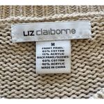 Liz Claiborne Medium Knit Sweater Winter Fall Academia Professor Pumpkin Patch Photo 2