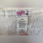 Madrag white corset style top with lace straps, bow detailing and tie up sides;M Size M Photo 4