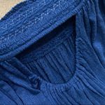 Free People OB474685 “Santorini” Off the Shoulder Sapphire Blue Top Size M Photo 7