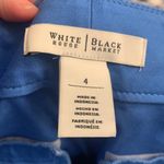 White House | Black Market 2/$30 WHBM indigo high sheen satin shorts cuffed 4 Photo 4