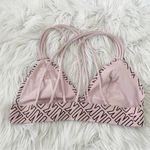 PINK - Victoria's Secret  Blush Black Logo Bralette Bra lounge lingerie sleep M Photo 3