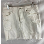 joe's jeans  Distressed Denim Skirt White Size 26 Photo 1