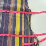 Marine layer  Laney Mini Dress Linen Blend Blue Variegated Stripe est Sz XS S Photo 5