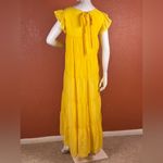 La Ven Boutique Lara Dress Maxi Dress Cap Sleeve Ruffle Casual Size M. B27 Yellow Size M Photo 6