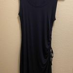 Athleta  Navy Blue Side Gather T-Shirt Dress Size Small (Tiny Flaw) Photo 1