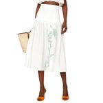Tanya Taylor Lily Skirt in White, Size M Photo 1