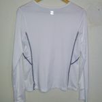 Zelos Seamed Long Sleeve Shirt-Small-White-Activewear-Thumb Hole-Contrast Stitch Photo 5