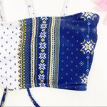 SheIn Tribal Bandeau Lace Up Back Bikini Top Photo 5