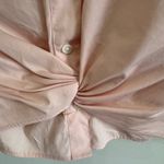 Rag and Bone NWOT Gretchen Poplin Twist-Front Shirt in Rose Photo 6